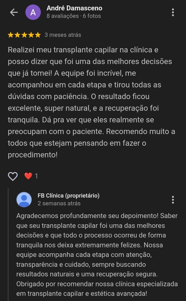 transplante capilar em Cabo Frio